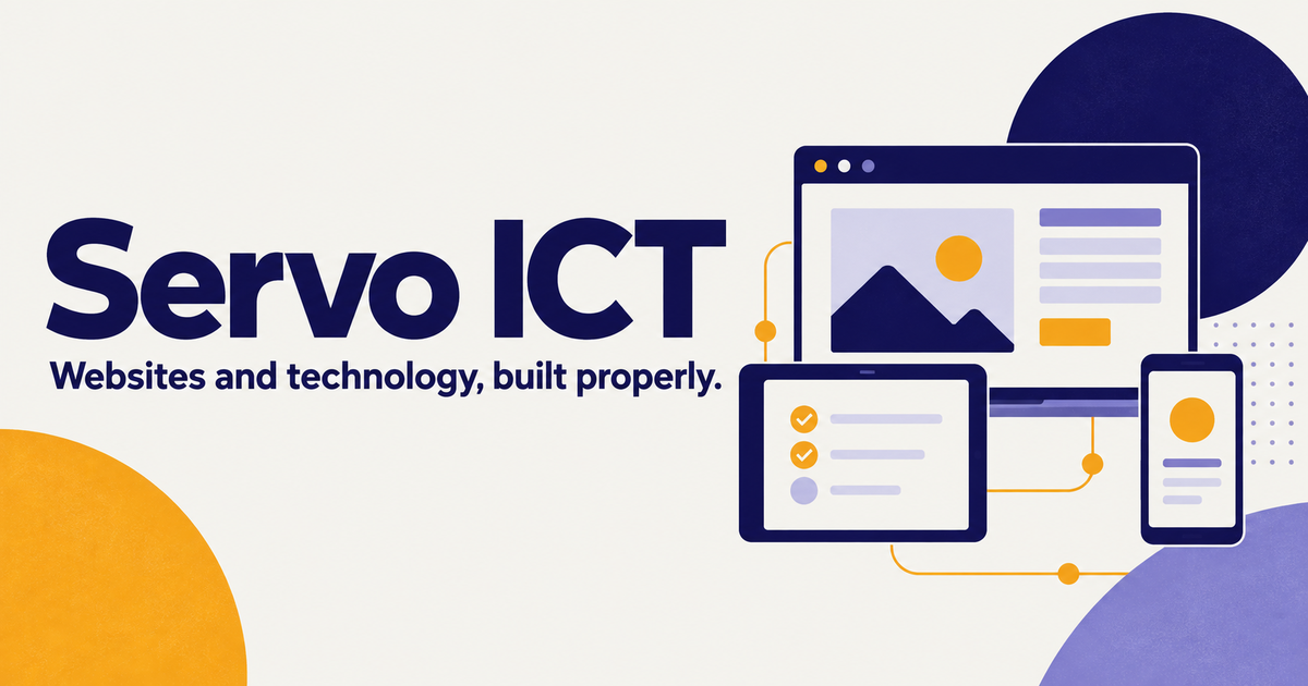 Servo ICT website project artwork